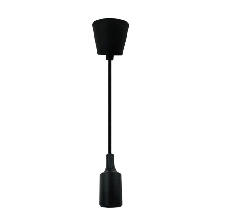 Design House Cup and Cord Lamp Holder Black