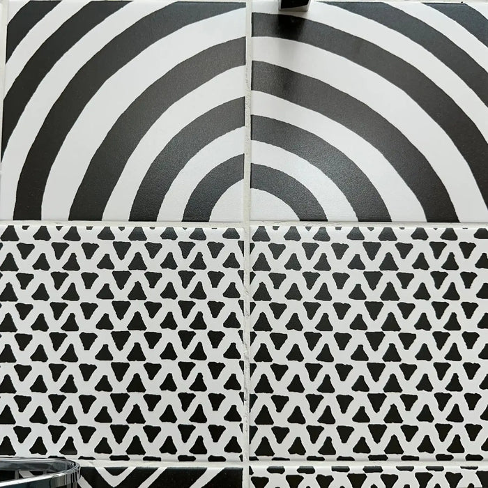 Jabu Pattern Matt Ceramic Wall Tile - 200 x 200 mm