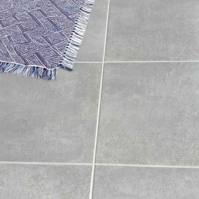 Zorah Mid Grey Matt Ceramic Floor Tile - 430 x 430mm