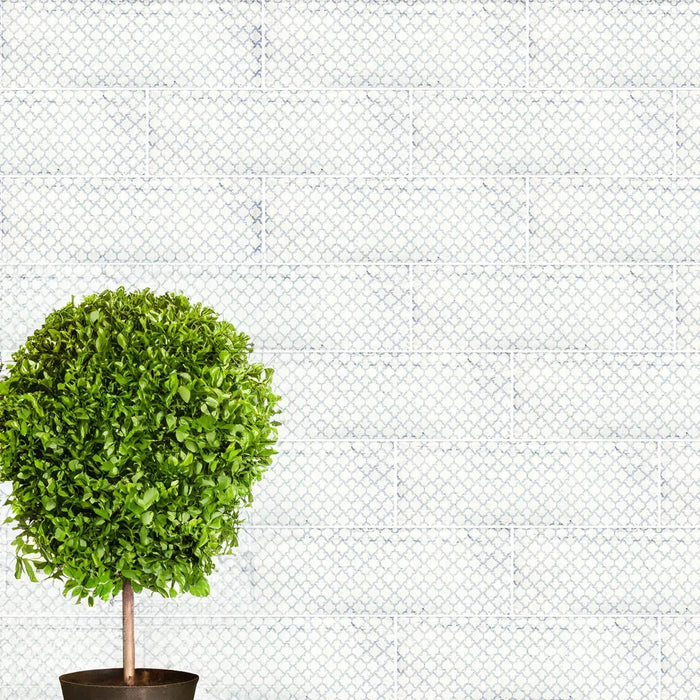 Subway Arles Snow Feature Glossy Wall Tile - 100 x 300mm