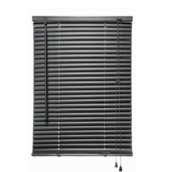 Design House PVC Venetian Blinds Dark Grey 1000 x 25 x 1000 mm