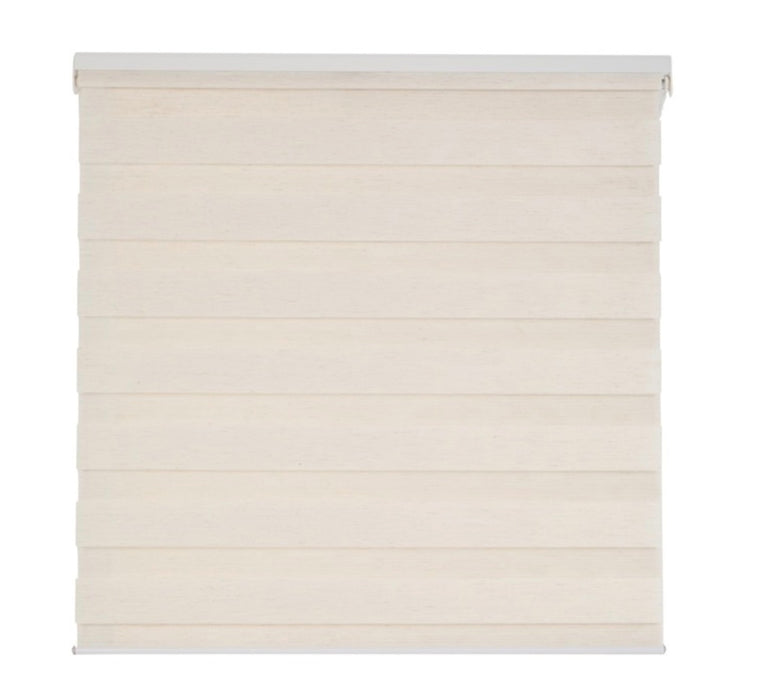 Upper Edge Zebra Blind - Natural (1000 x 1000mm)