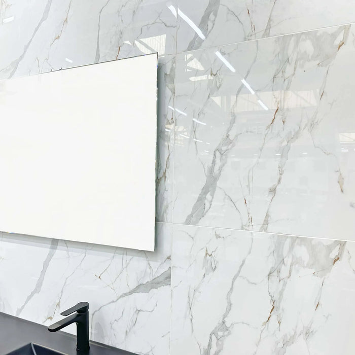 Carrara Gold Hard Body Ceramic Floor Tile - 600 x 600mm