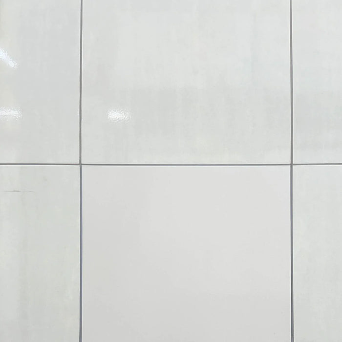 Felicia Grey EcoTec Shiny Glazed Porcelain Floor Tile - 600 x 600mm (2.16m2 per box)