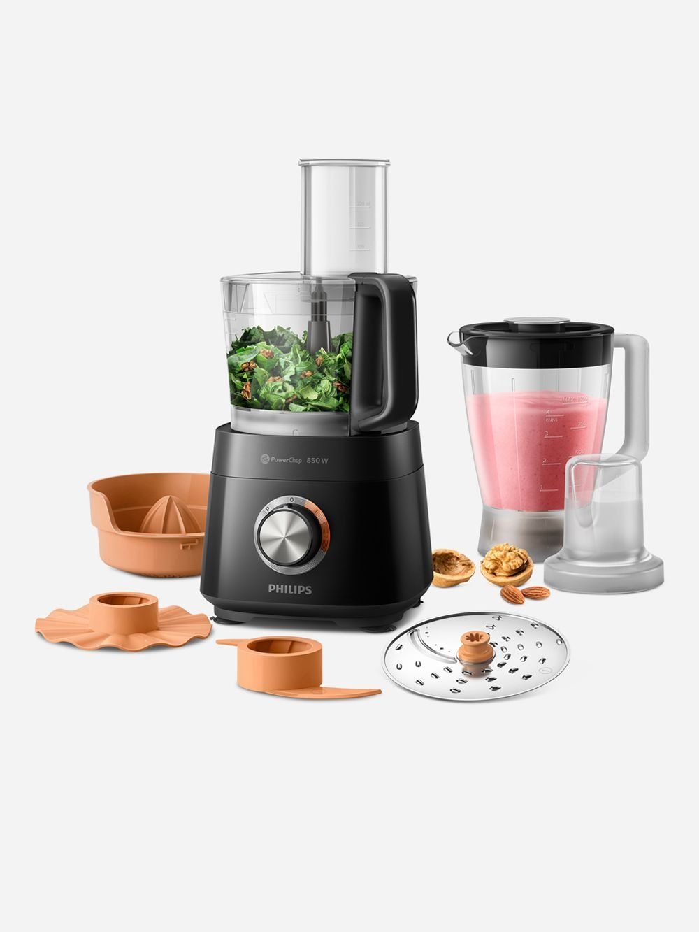 Philips Viva Food Processor Black 850W