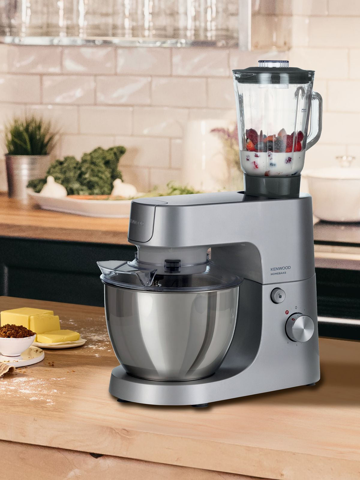 Kenwood Homebake Stand Mixer Silver KHH01.120SI