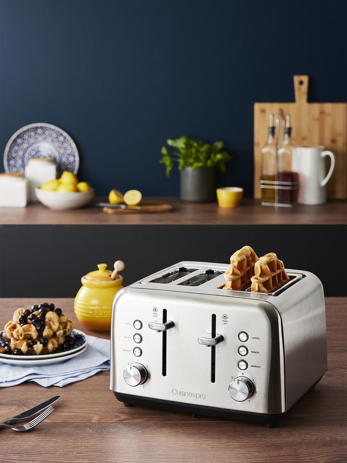 Cuisine::pro 4 Slice Toaster Stainless Steel