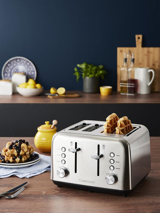 Cuisine::pro 4 Slice Toaster Stainless Steel