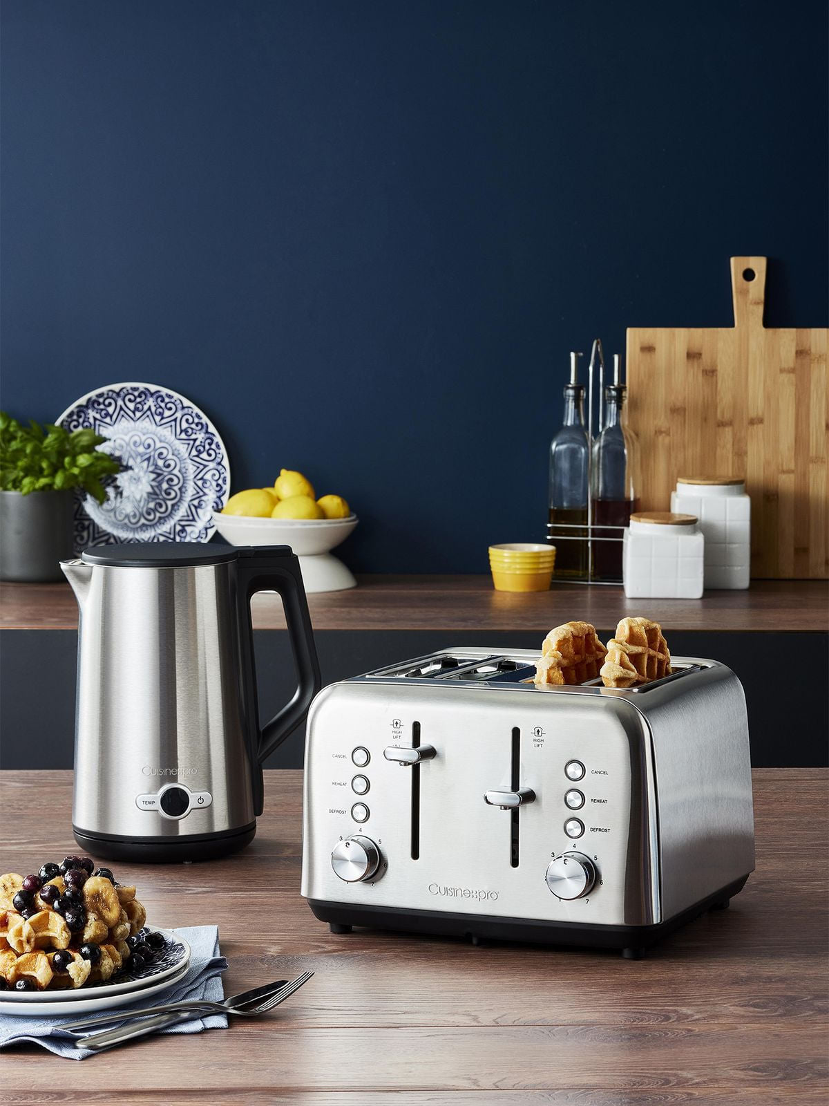 Cuisine::pro 4 Slice Toaster Stainless Steel