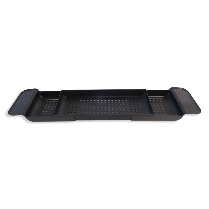 Bath Caddy, Black, Extendable