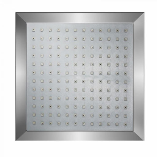 Shower Rose, Square, Chrome Plated, 200mm