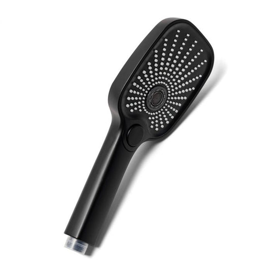 Hand Shower, 3 Function, Square, Black