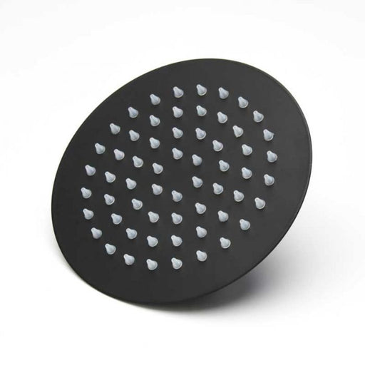Shower Rose, Round, Black, 150mm