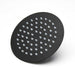 Shower Rose, Round, Black, 150mm