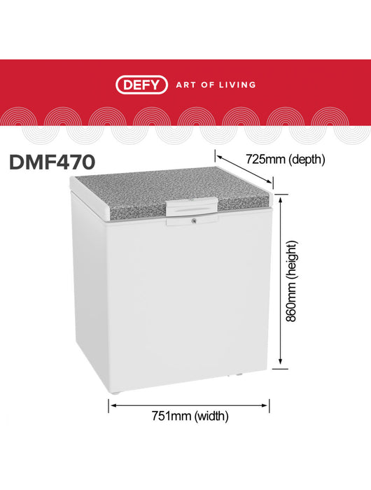 Defy 195l White Chest Freezer Cf210 Dmf470
