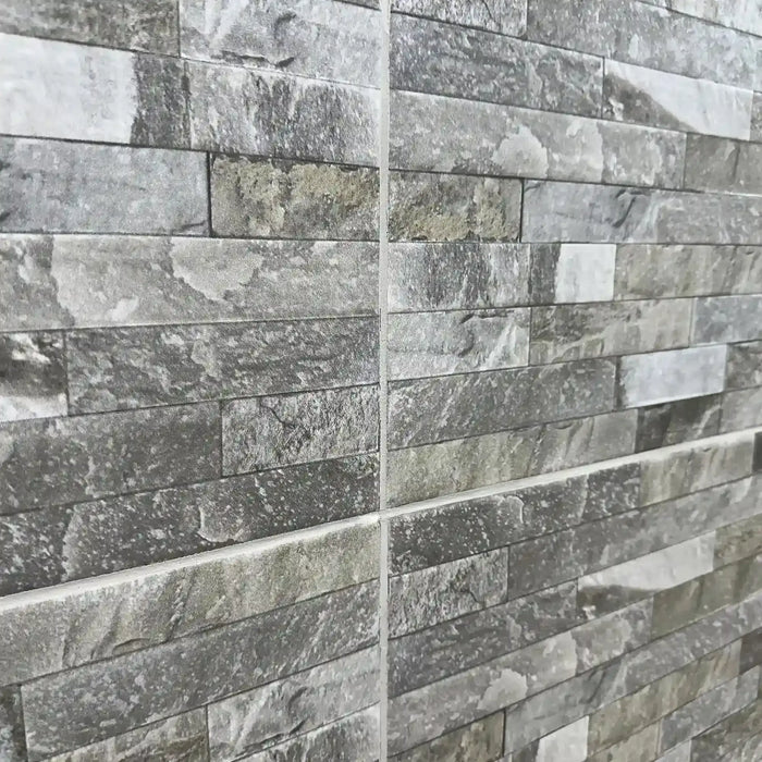 Pietra Charcoal Matt Ceramic Wall Tile - 600 x 300mm