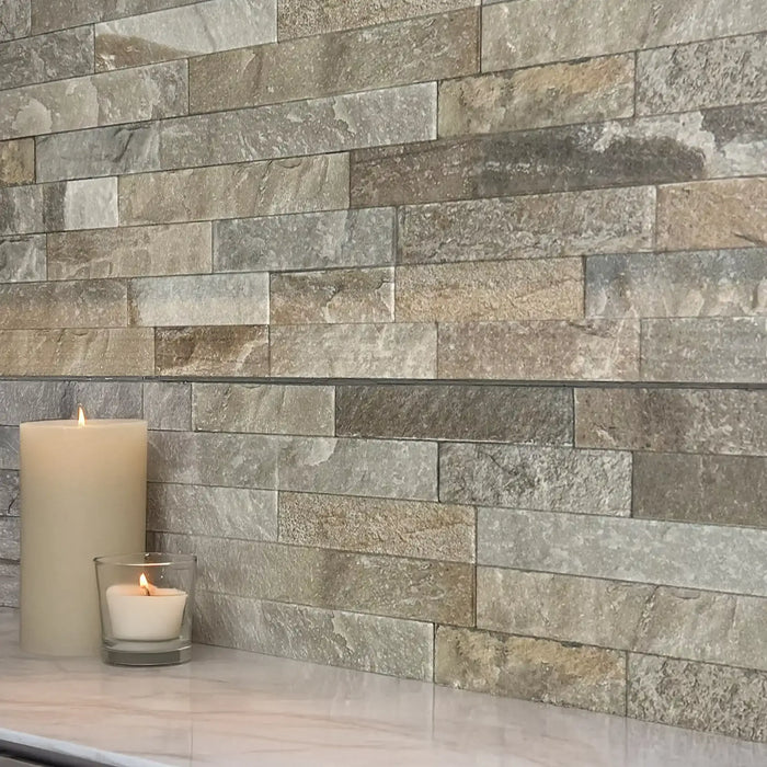 Pietra Dark Cladding Matt Ceramic Wall Tile - 600 x 300mm