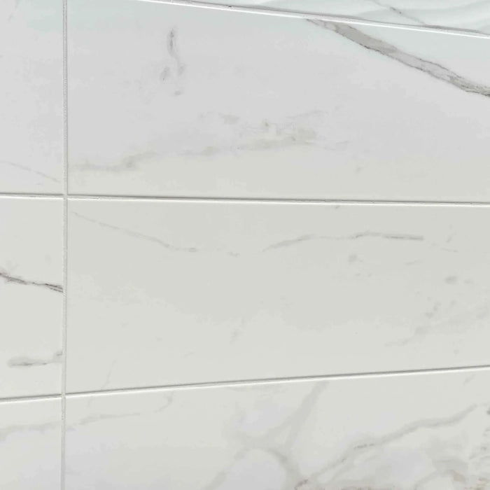Venato Gold Satin Finish Ceramic Feature Wall Tile - 800 x 265mm